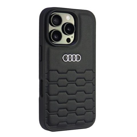 Audi nakładka Synthetic Leather do iPhone 16 Pro 6.3" czarna