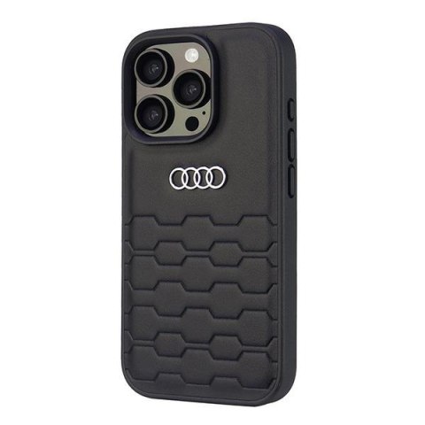 Audi nakładka Synthetic Leather do iPhone 16 Pro 6.3" czarna