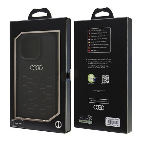Audi nakładka Synthetic Leather do iPhone 16 Pro 6.3" czarna