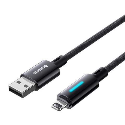 Baseus Lit kabel USB - Lightning 1m 2.4A kosmiczna Czerń