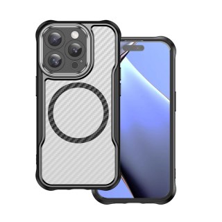Nakładka Defender Carbon Mag do iPhone 16 Pro 6,3" czarna