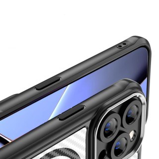 Nakładka Defender Carbon Mag do iPhone 16 Pro 6,3" czarna