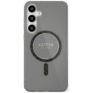 Guess nakładka HC Magnetic IML Glitter Circle do Samsung Galaxy S25 czarna