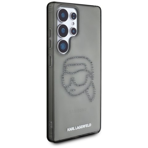 Karl Lagerfeld nakładka HC IML Rhinestones K Head do Samsung Galaxy S25 Ultra czarna