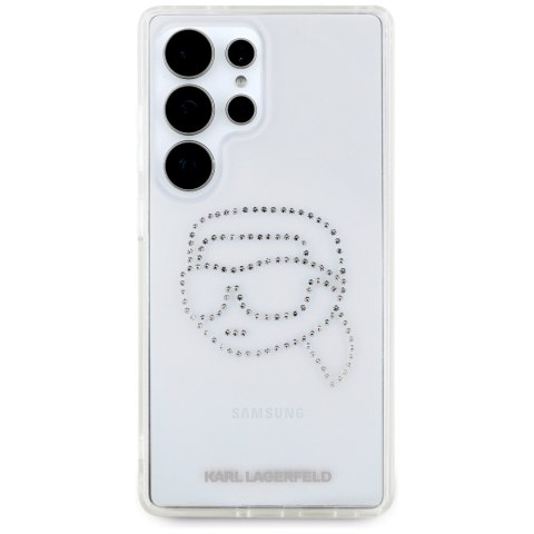 Karl Lagerfeld nakładka HC IML Rhinestones K Head do Samsung Galaxy S25 Ultra przezroczysta