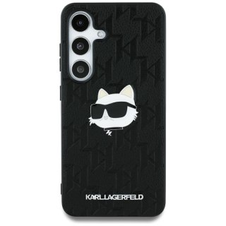 Karl Lagerfeld nakładka HC PU Monogram Choupette Head Pin do Samsung Galaxy S25 Ultra czarna