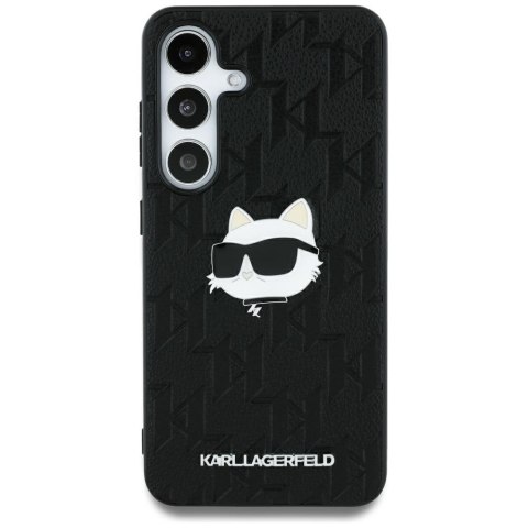 Karl Lagerfeld nakładka HC PU Monogram Choupette Head Pin do Samsung Galaxy S25 Ultra czarna