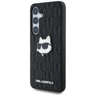 Karl Lagerfeld nakładka HC PU Monogram Choupette Head Pin do Samsung Galaxy S25 czarna