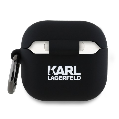 Karl Lagerfeld nakładka do AirPods 4 Silicone Choupette Head 3D Czarna