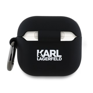 Karl Lagerfeld nakładka do AirPods 4 Silicone Karl Head 3D Czarna