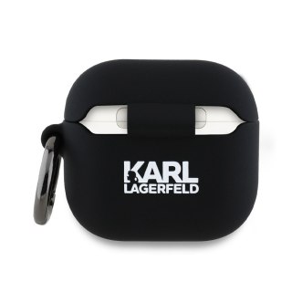 Karl Lagerfeld nakładka do AirPods 4 Silicone Karl&Choupette Head 3D Czarna
