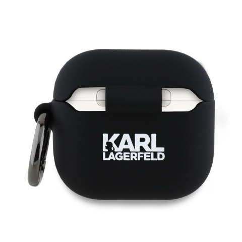 Karl Lagerfeld nakładka do AirPods 4 Silicone Karl&Choupette Head 3D Czarna
