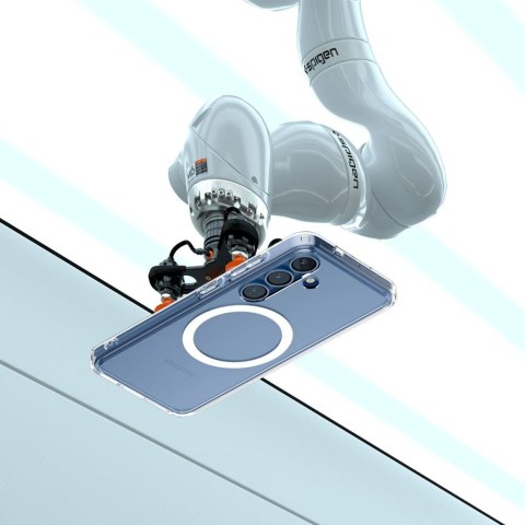 Spigen nakładka Ultra Hybrid Mag MagSafe do Samsung Galaxy S25 Przezroczysta Biała