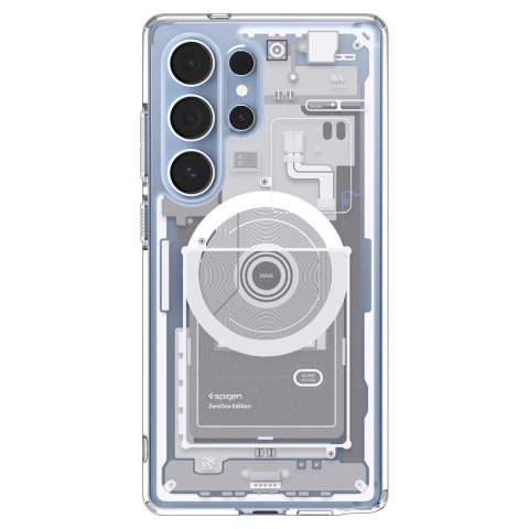 Spigen nakładka Ultra Hybrid Mag MagSafe do Samsung Galaxy S25 Ultra Zero One Biała