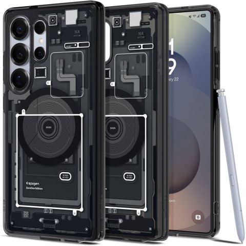 Spigen nakładka Ultra Hybrid Mag MagSafe do Samsung Galaxy S25 Ultra Zero One Czarna