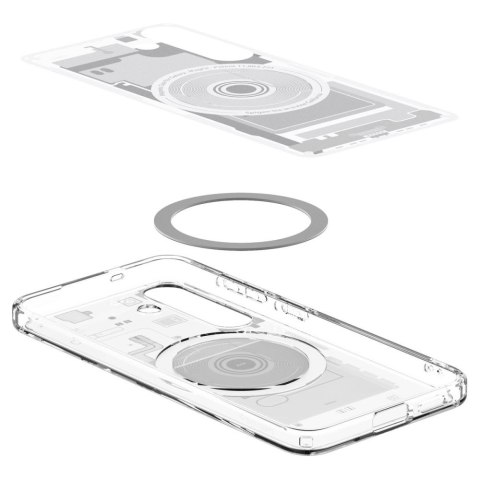 Spigen nakładka Ultra Hybrid Mag MagSafe do Samsung Galaxy S25 Zero One Biała