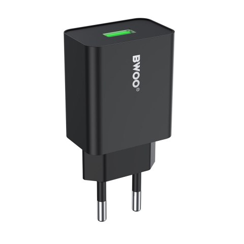 BWOO ładowarka sieciowa CDA249 USB 2,4A, czarna
