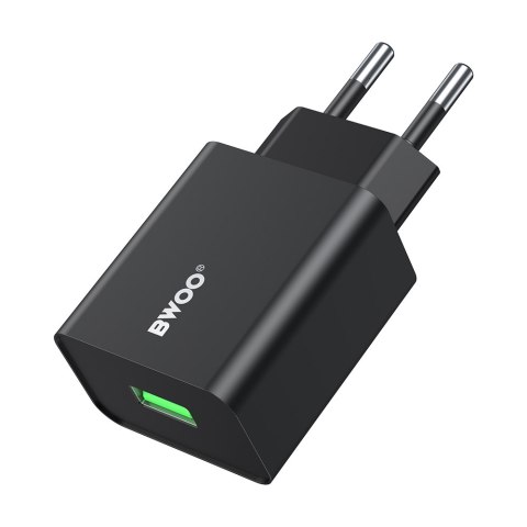 BWOO ładowarka sieciowa CDA249 USB 2,4A, czarna