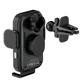 Bwoo uchwyt automatyczny samochodowy z ładowaniem bezprzewodowym 15W ZJ137 1m