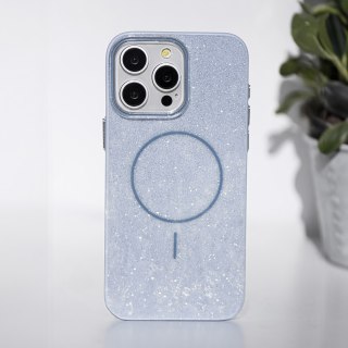 Nakładka Glitter Thin Mag do iPhone 12 / 12 Pro 6,1" niebieska