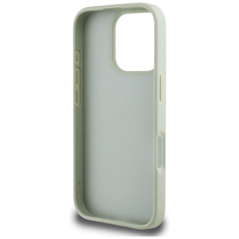 Guess nakładka Hardcase PU Grained Big 4G and Classic Logo do iPhone 16 Pro 6,3" Zielona