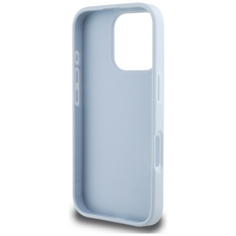 Guess nakładka Hardcase PU Grained Big 4G and Classic Logo do iPhone 16 Pro Max 6,9" Niebieska