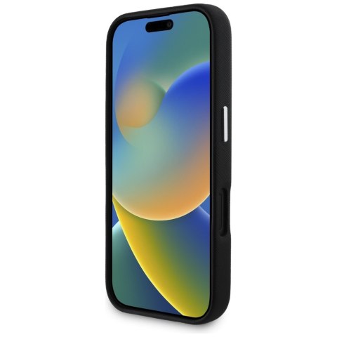 Karl Lagerfeld nakładka Hardcase MagSafe FW Saffiano Metal Logo do iPhone 16 6,1" Czarna