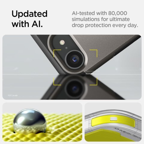 Spigen nakładka Tough Armor Mag MagSafe do iPhone 16E Gunmetal