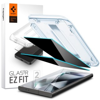 Spigen szkło hartowane Glas.TR „EZ Fit" 2-Pack do Samsung Galaxy S24 Ultra Privacy
