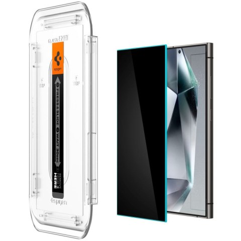 Spigen szkło hartowane Glas.TR „EZ Fit" 2-Pack do Samsung Galaxy S24 Ultra Privacy