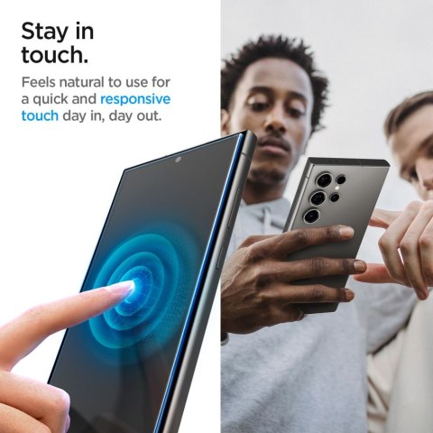 Spigen szkło hartowane Glas.TR „EZ Fit" 2-Pack do Samsung Galaxy S24 Ultra Privacy