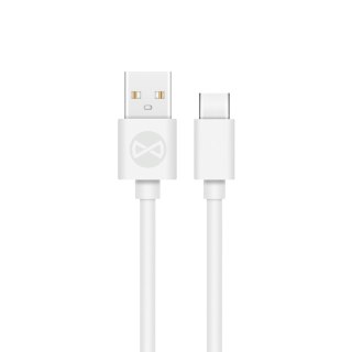 Forever kabel USB - USB-C 1,0 m 3A biały
