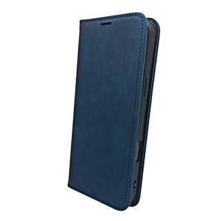 Etui Smart Suede do Samsung Galaxy A06 4G / A06 5G granatowe