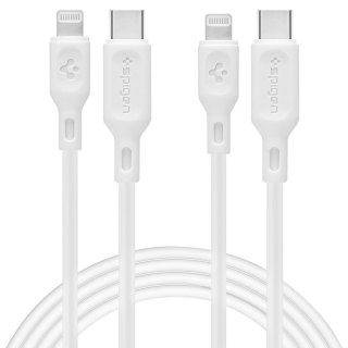 Spigen Kabel DuraSync MFi Lightning 2-Pack 100cm Biały