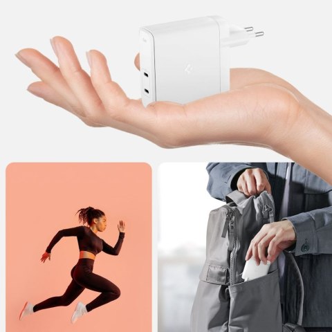 Spigen Ładowarka sieciowa ArcStation Pro GaN-1402 2-Port 140W Biała