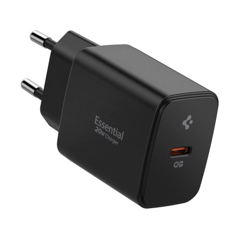 Spigen Ładowarka sieciowa Essential EE201EU 1-Port 20W Czarna