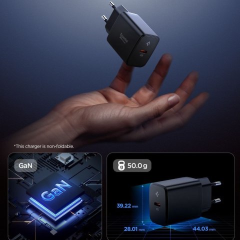 Spigen Ładowarka sieciowa Essential EE201EU 1-Port 20W Czarna