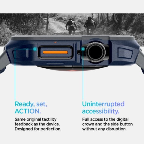 Spigen Nakładka Lite Fit "Pro" do Apple Watch 10 (46mm) Granatowa