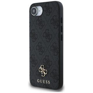 Guess Nakładka HC MagSafe PU 4G Small 4G and Classic do iPhone 16e Czarna