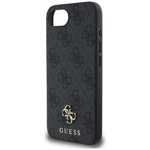 Guess Nakładka HC MagSafe PU 4G Small 4G and Classic do iPhone 16e Czarna