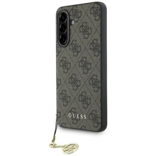 Guess Nakładka HC PU 4G Charm do Samsung Galaxy A36 Brązowa