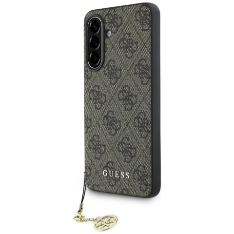 Guess Nakładka HC PU 4G Charm do Samsung Galaxy A36 Brązowa