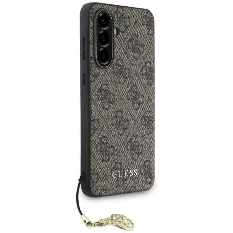 Guess Nakładka HC PU 4G Charm do Samsung Galaxy A36 Brązowa