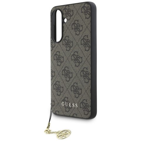 Guess Nakładka HC PU 4G Charm do Samsung Galaxy A36 Brązowa
