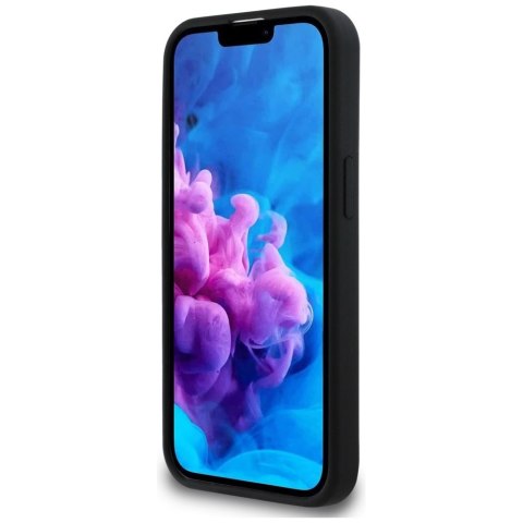 Guess Nakładka HC Silicone Script Metal Logo do iPhone 16e Czarna