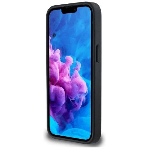 Karl Lagerfeld Nakładka HC Fixed Glitter K&C Heads Logo Metal Pin do iPhone 16e Czarna