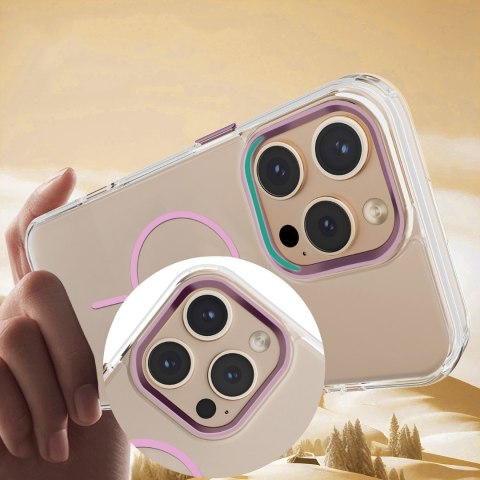 Nakładka Clear Thin Mag do iPhone 13 6,1" różowa