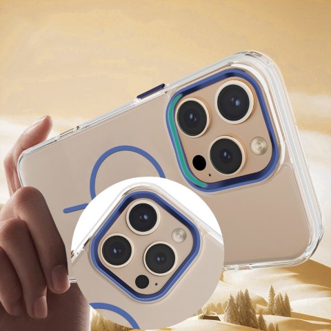 Nakładka Clear Thin Mag do iPhone 16e niebieska
