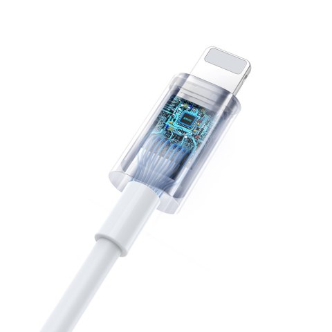 BWOO Przewodowe słuchawki Lightning z regulacją głośności HF179 białe