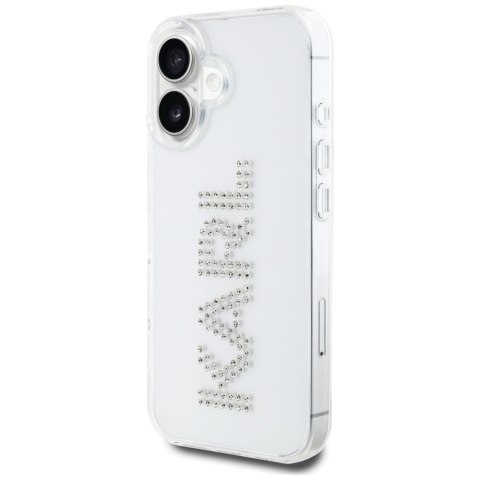 Karl Lagerfeld Nakładka HC IML Rhinestones Logo do iPhone 16 Przezroczysta
